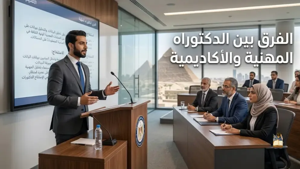 الفرق بين الدكتوراه المهنية والاكاديمية أيهما تختار؟