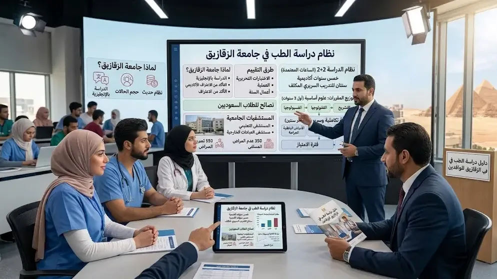 نظام دراسة الطب في جامعة الزقازيق ومراحل التدريب