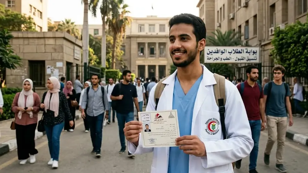 معدل قبول الطب في مصر للوافدين نسب التنسيق وشروط الكليات